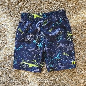 Hurley Kids Shark Print Swim Shorts